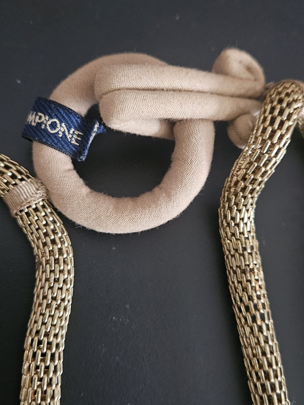 Piazza Sempione  Gold Mesh Multi-Strand Rope Necklace - Picture 2 of 7